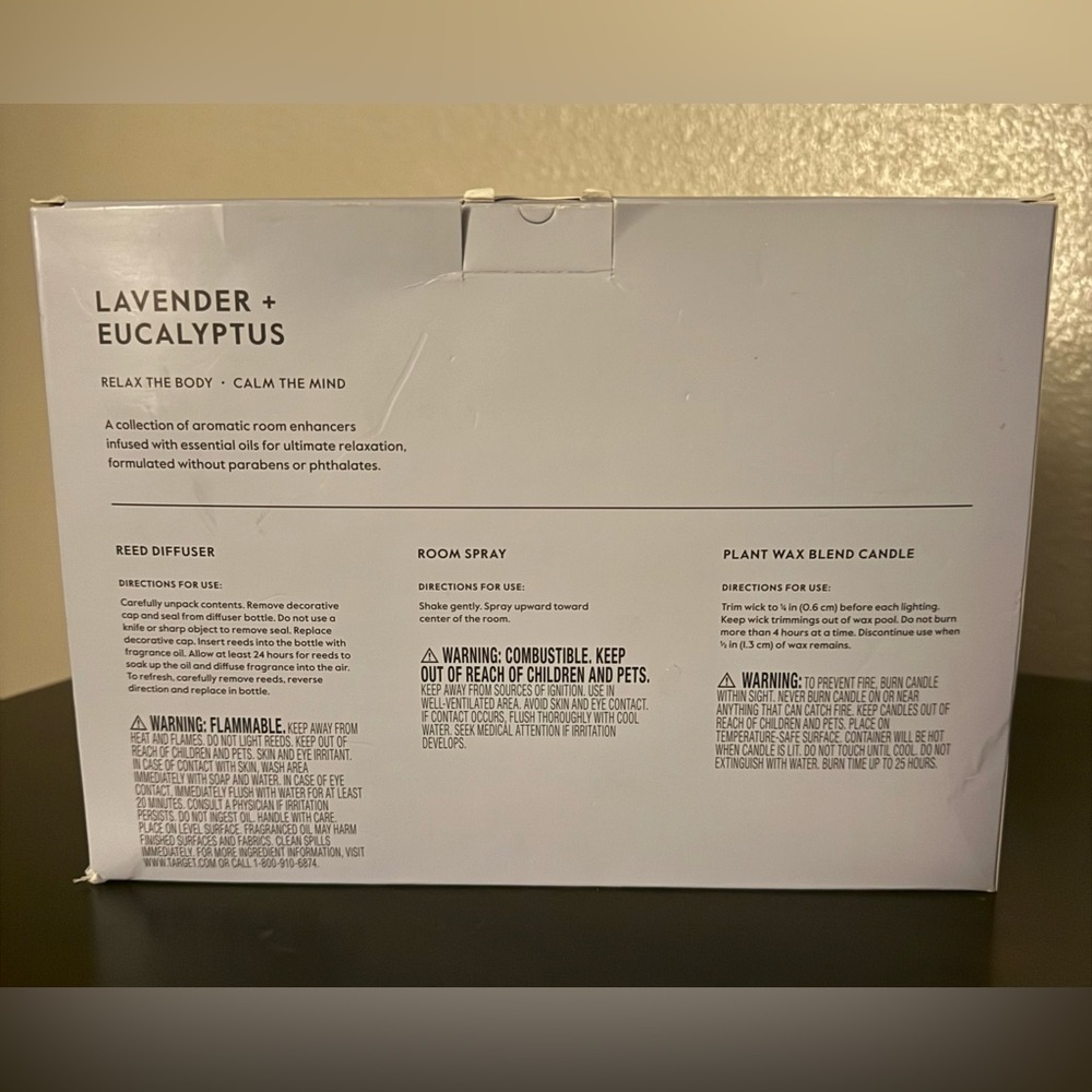Threshold Wellbeing Lavender + Eucalyptus Aroma Set | New - Picture 3 of 3